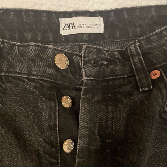 Zara straight leg black jeans - Picture 3 of 4
